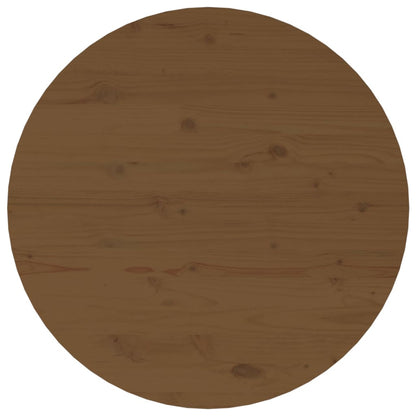 vidaXL Coffee Table Honey Brown Ø 55x45 cm Solid Wood Pine