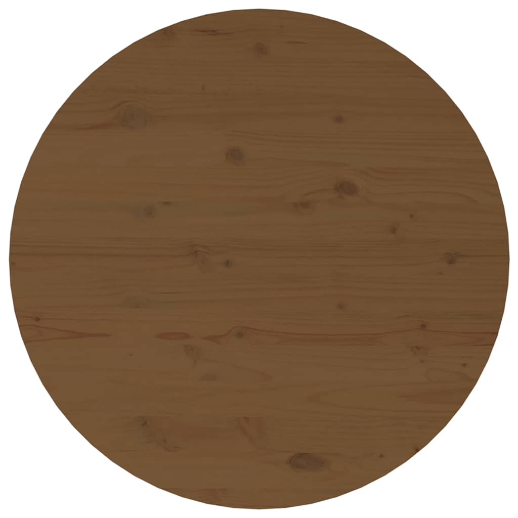 vidaXL Coffee Table Honey Brown Ø 55x45 cm Solid Wood Pine