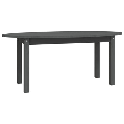 vidaXL Coffee Table Grey 110x55x45 cm Solid Wood Pine