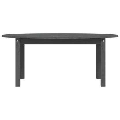 vidaXL Coffee Table Grey 110x55x45 cm Solid Wood Pine