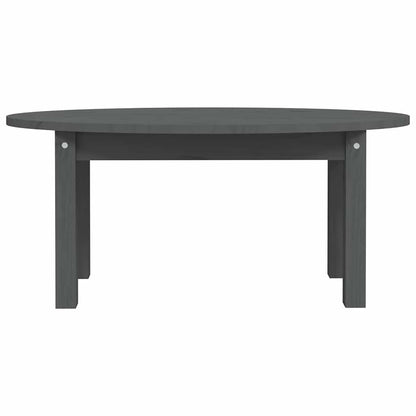 vidaXL Coffee Table Grey 80x40x35 cm Solid Wood Pine