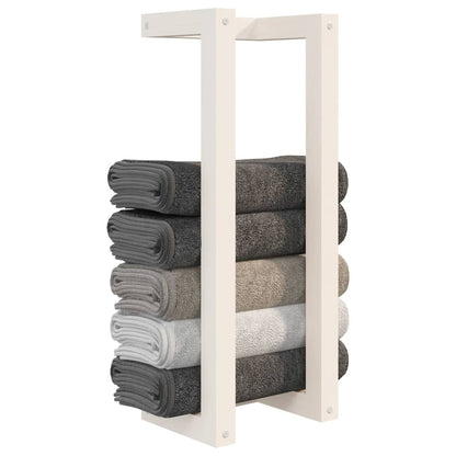 vidaXL Towel Rack White 23x18x60 cm Solid Wood Pine