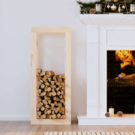 822407 vidaXL Firewood Rack 41x25x100 cm Solid Wood Pine