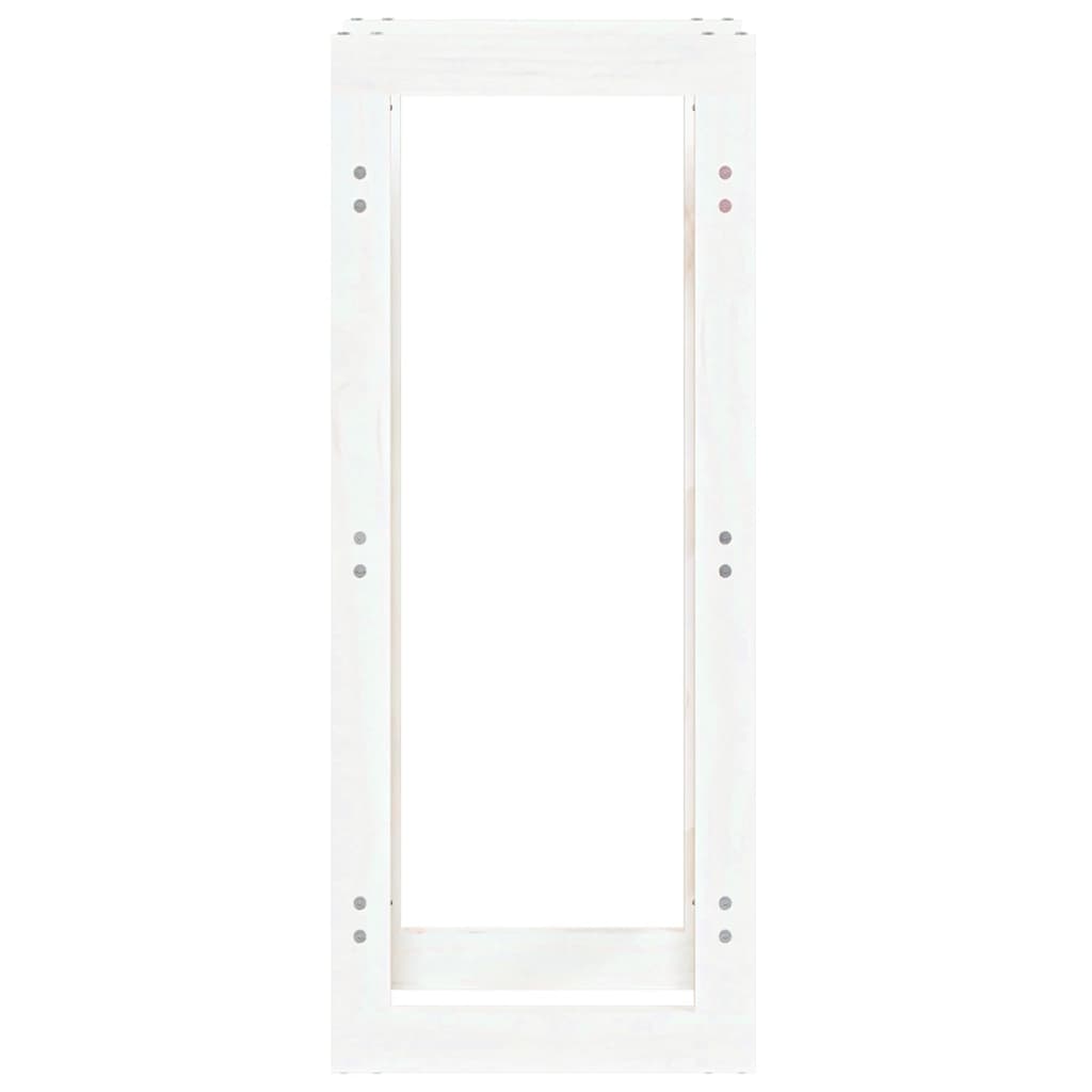 vidaXL Firewood Rack White 41x25x100 cm Solid Wood Pine