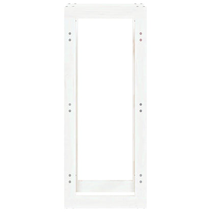 vidaXL Firewood Rack White 41x25x100 cm Solid Wood Pine