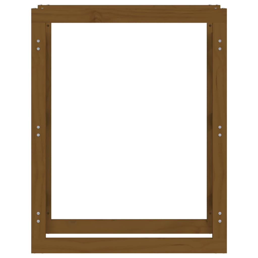 vidaXL Firewood Rack Honey Brown 80x25x100 cm Solid Wood Pine
