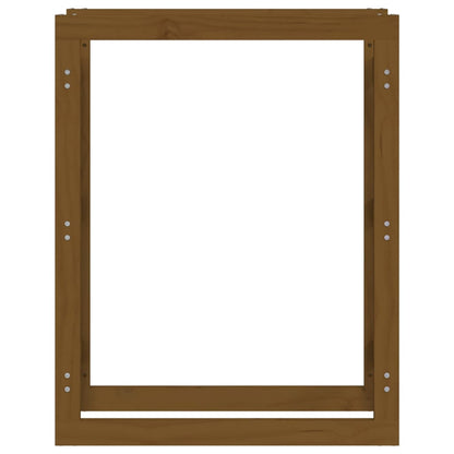 vidaXL Firewood Rack Honey Brown 80x25x100 cm Solid Wood Pine