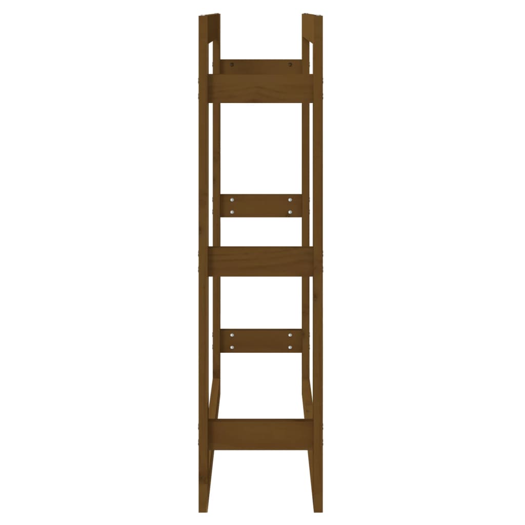 vidaXL Firewood Rack Honey Brown 80x25x100 cm Solid Wood Pine