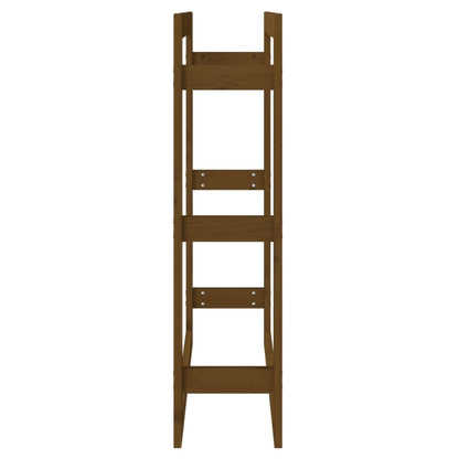 vidaXL Firewood Rack Honey Brown 80x25x100 cm Solid Wood Pine