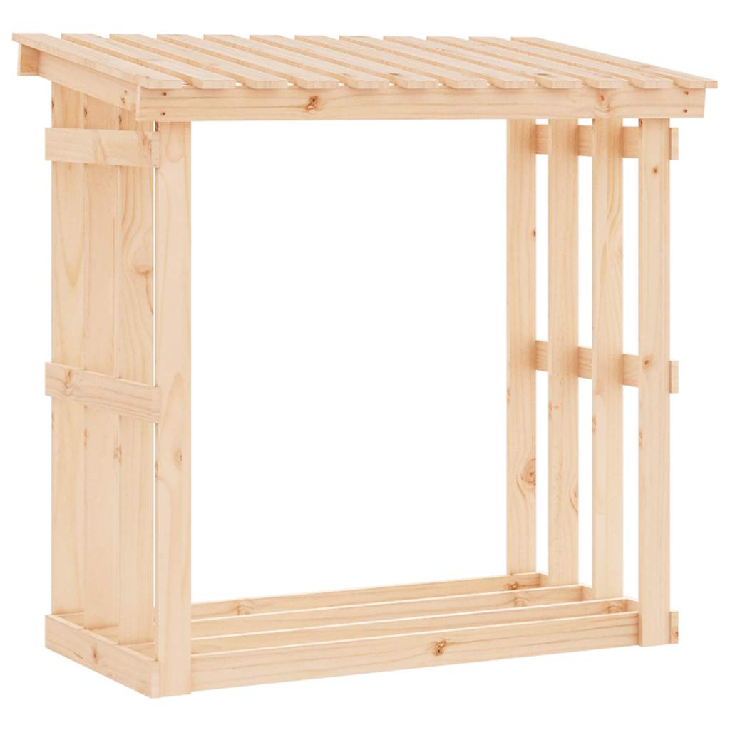 vidaXL Firewood Rack 108x64,5x109 cm Solid Wood Pine