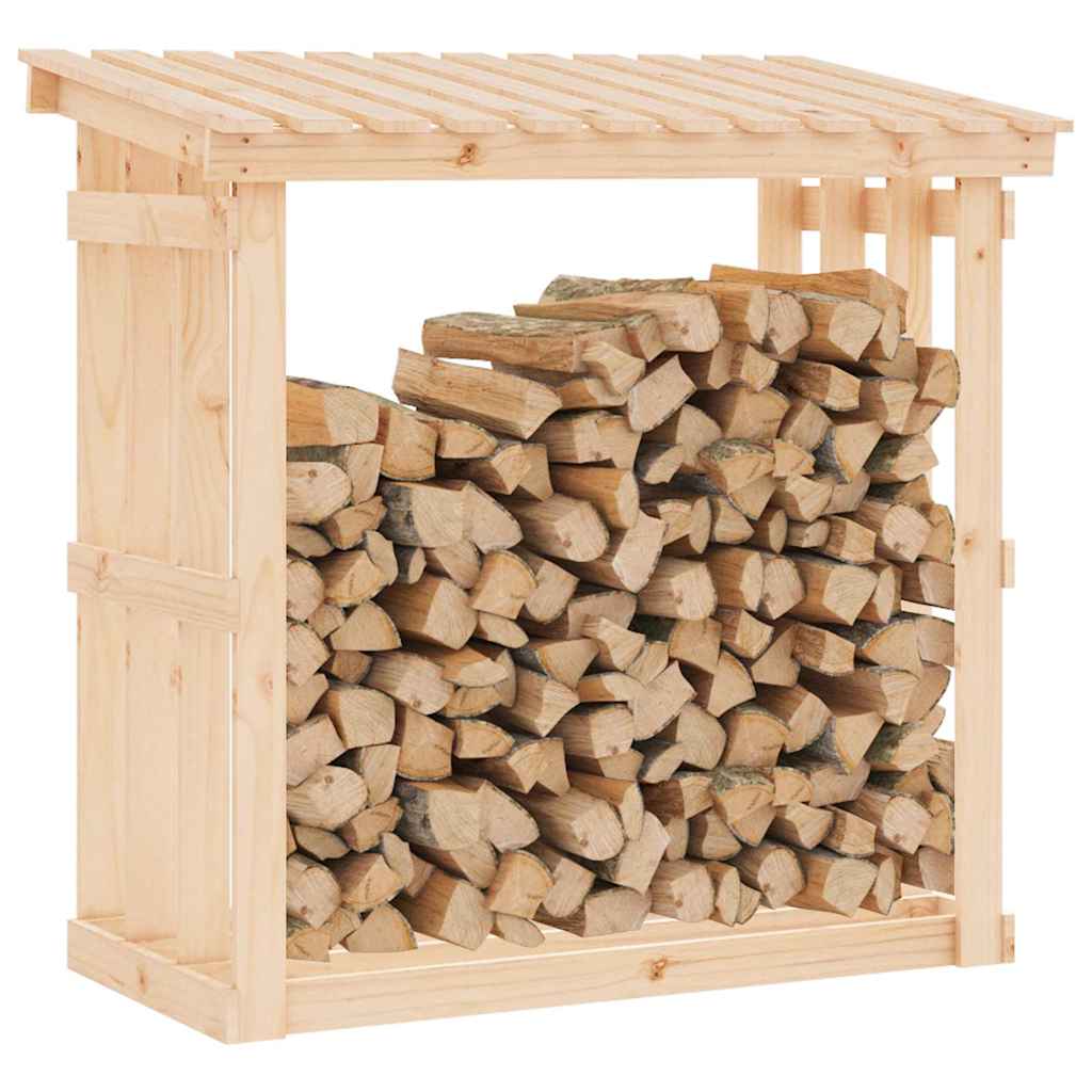 vidaXL Firewood Rack 108x64,5x109 cm Solid Wood Pine