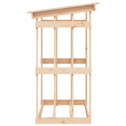 vidaXL Firewood Rack 108x64,5x109 cm Solid Wood Pine
