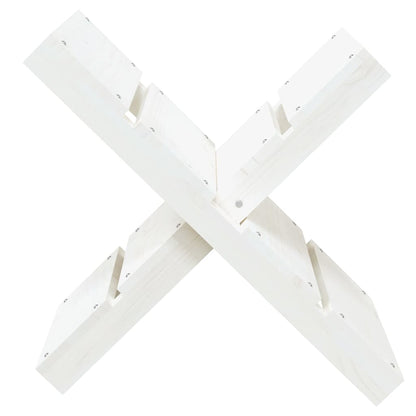 822448 vidaXL Log Holder White 47x39,5x48 cm Solid Wood Pine