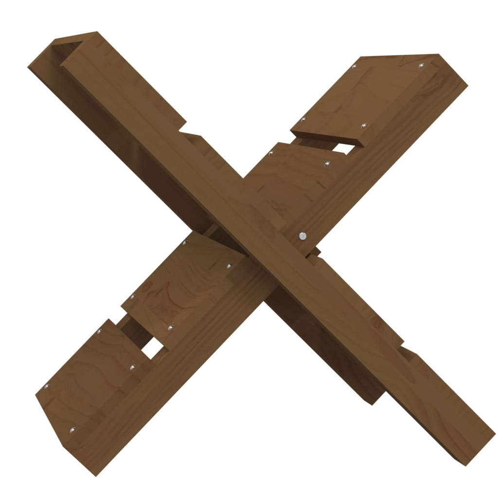 vidaXL Log Holder Honey Brown 47x39.5x48 cm Solid Wood Pine