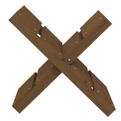 vidaXL Log Holder Honey Brown 47x39.5x48 cm Solid Wood Pine