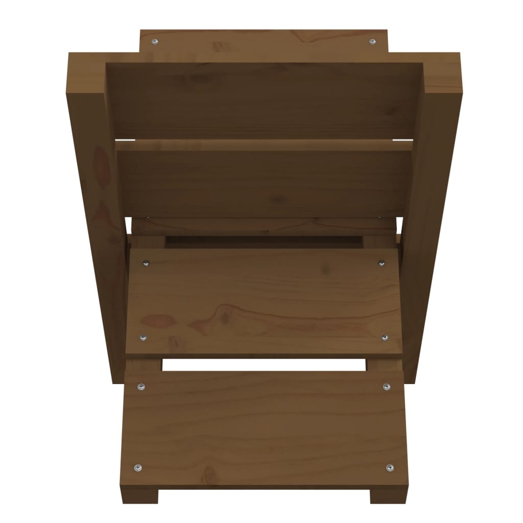 vidaXL Log Holder Honey Brown 47x39.5x48 cm Solid Wood Pine