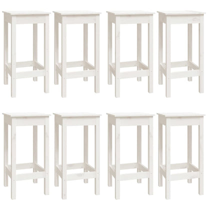 vidaXL 9 Piece Bar Set White Solid Wood Pine
