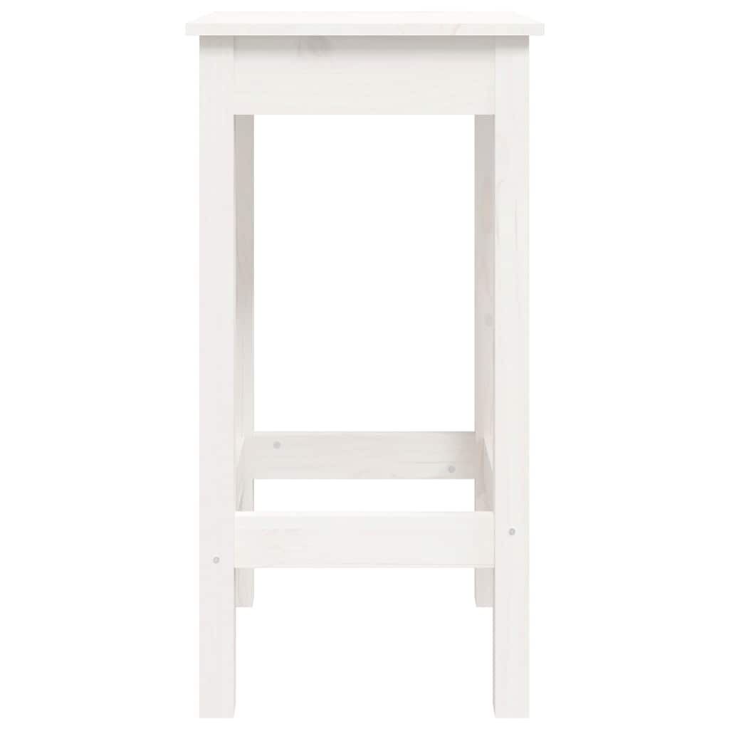 vidaXL 3 Piece Bar Set White Solid Wood Pine