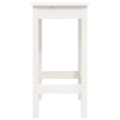 vidaXL 3 Piece Bar Set White Solid Wood Pine
