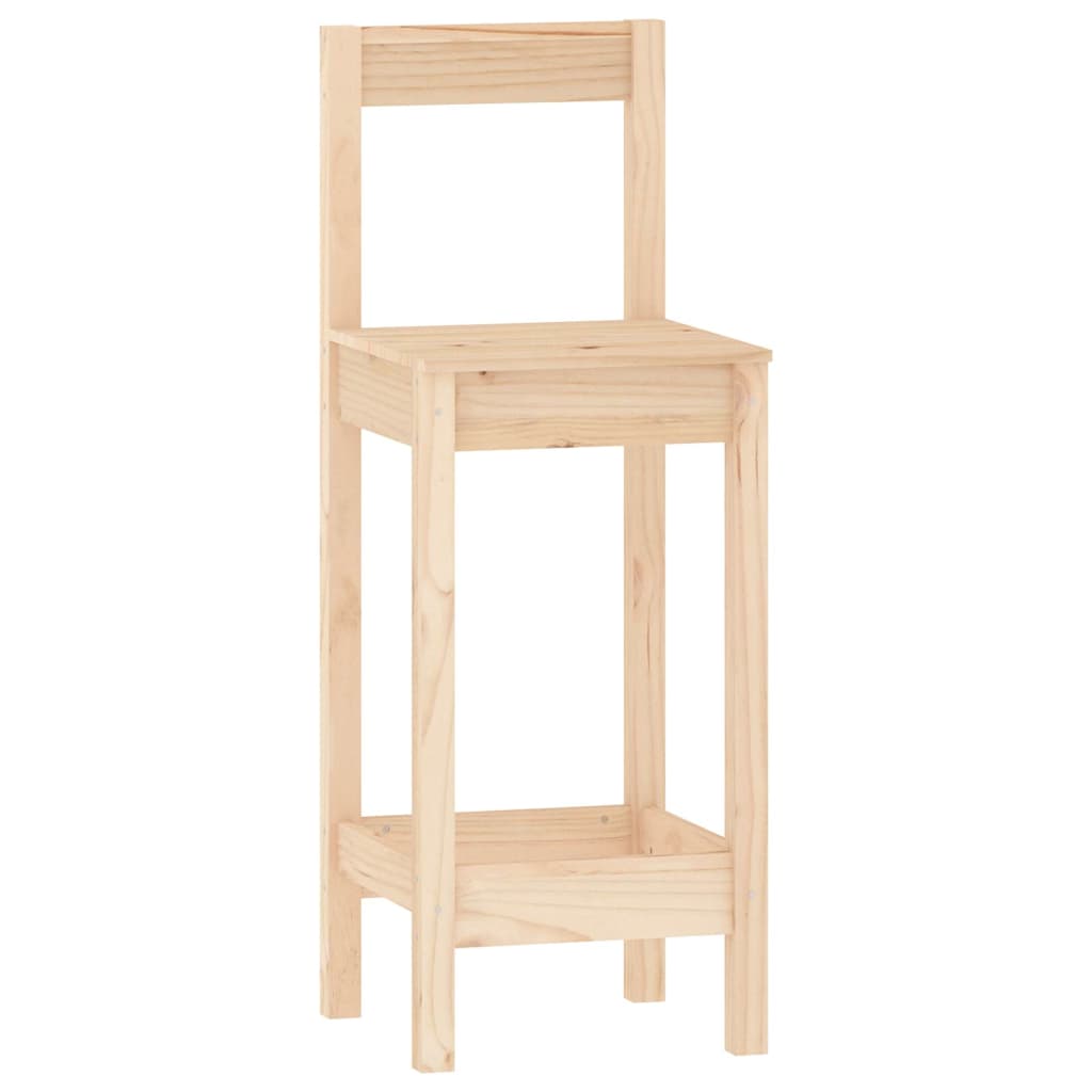 vidaXL 3 Piece Bar Set Solid Wood Pine