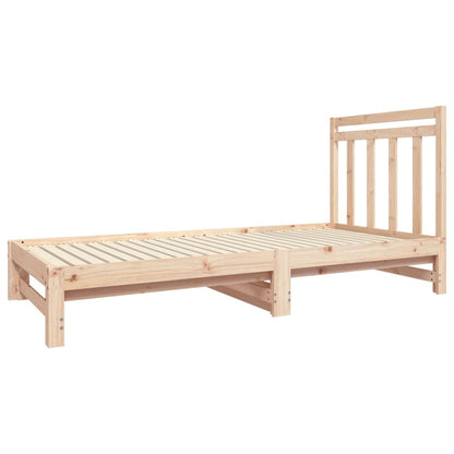 vidaXL Pull-out Day Bed without Mattress 2x(90x190) cm