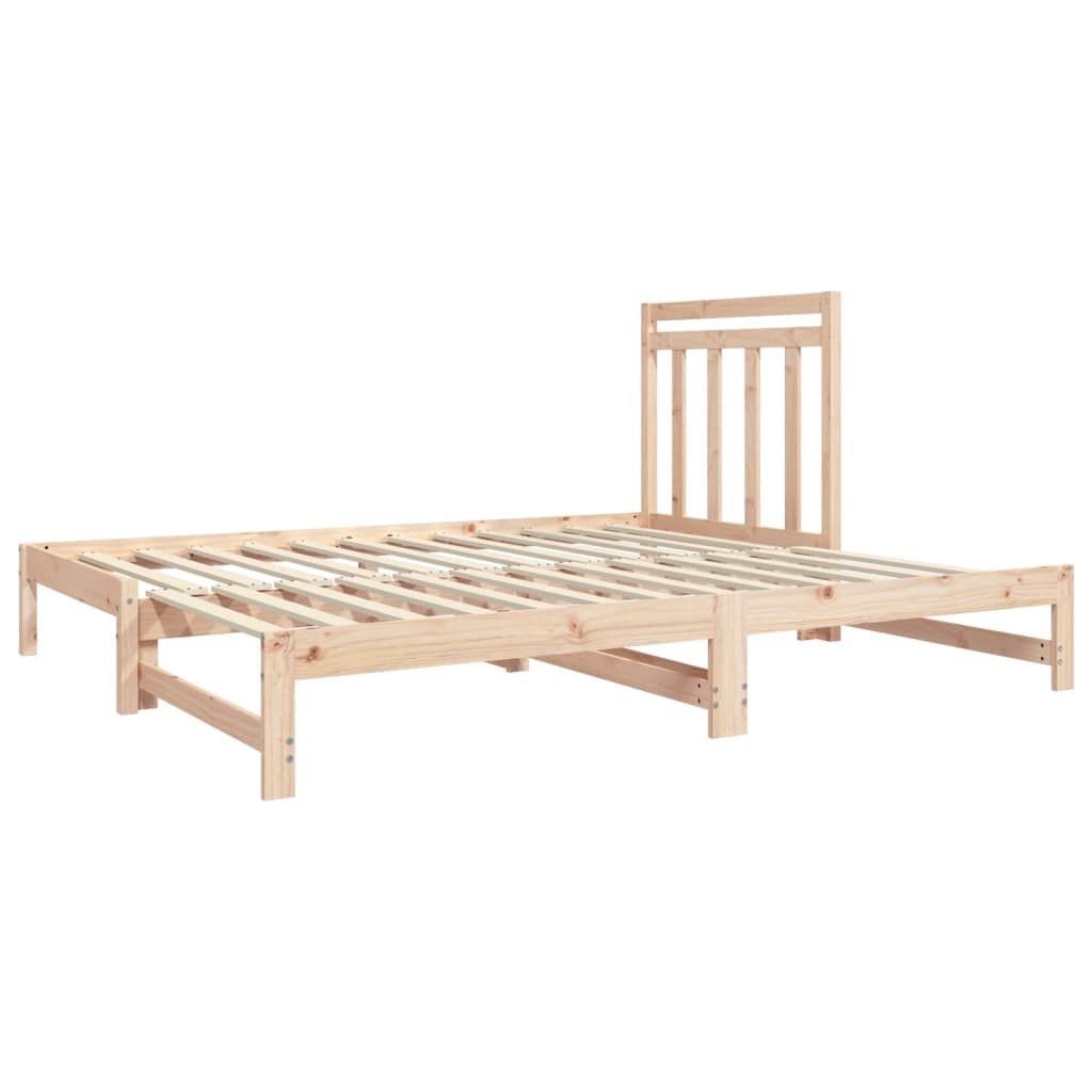 vidaXL Pull-out Day Bed without Mattress 2x(90x190) cm