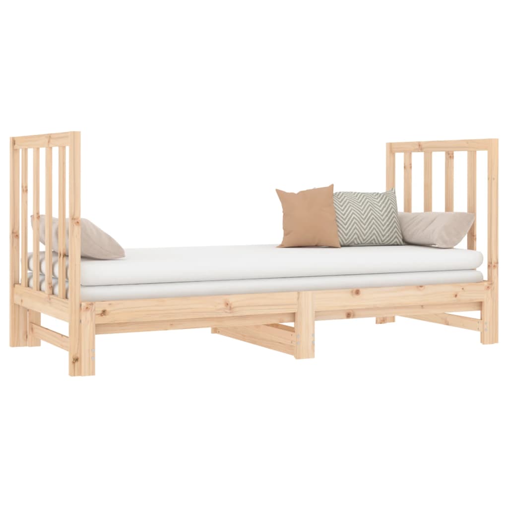 vidaXL Pull-out Day Bed without Mattress 2x(90x190) cm