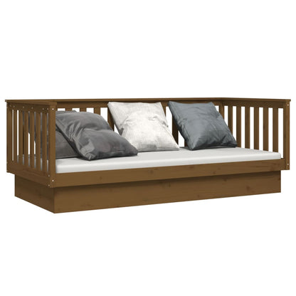 vidaXL Day Bed without Mattress Honey Brown 100x200 cm Solid Wood Pine