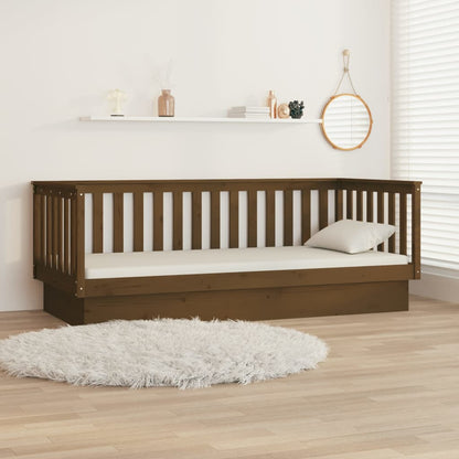 vidaXL Day Bed without Mattress Honey Brown 100x200 cm Solid Wood Pine