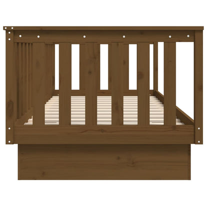 vidaXL Day Bed without Mattress Honey Brown 100x200 cm Solid Wood Pine