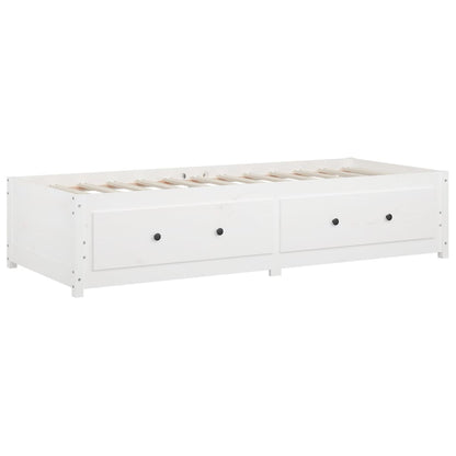 vidaXL Day Bed without Mattress White 90x200 cm Solid Wood Pine