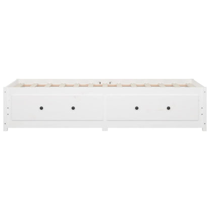vidaXL Day Bed without Mattress White 90x200 cm Solid Wood Pine