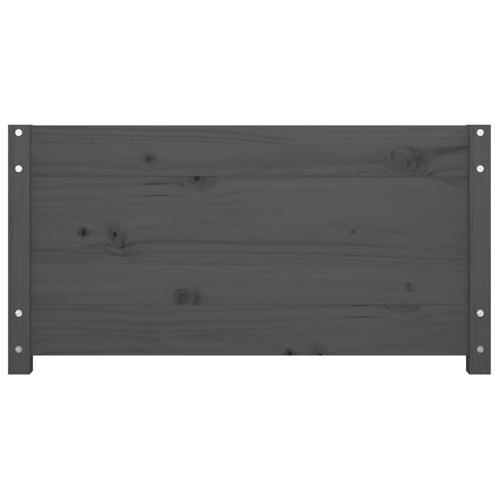 vidaXL Day Bed without Mattress Grey 90x200 cm Solid Wood Pine