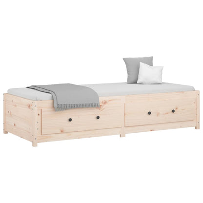 vidaXL Day Bed without Mattress 90x190 cm Single Single Solid Wood Pine