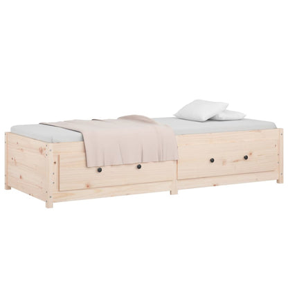 vidaXL Day Bed without Mattress 90x190 cm Single Single Solid Wood Pine