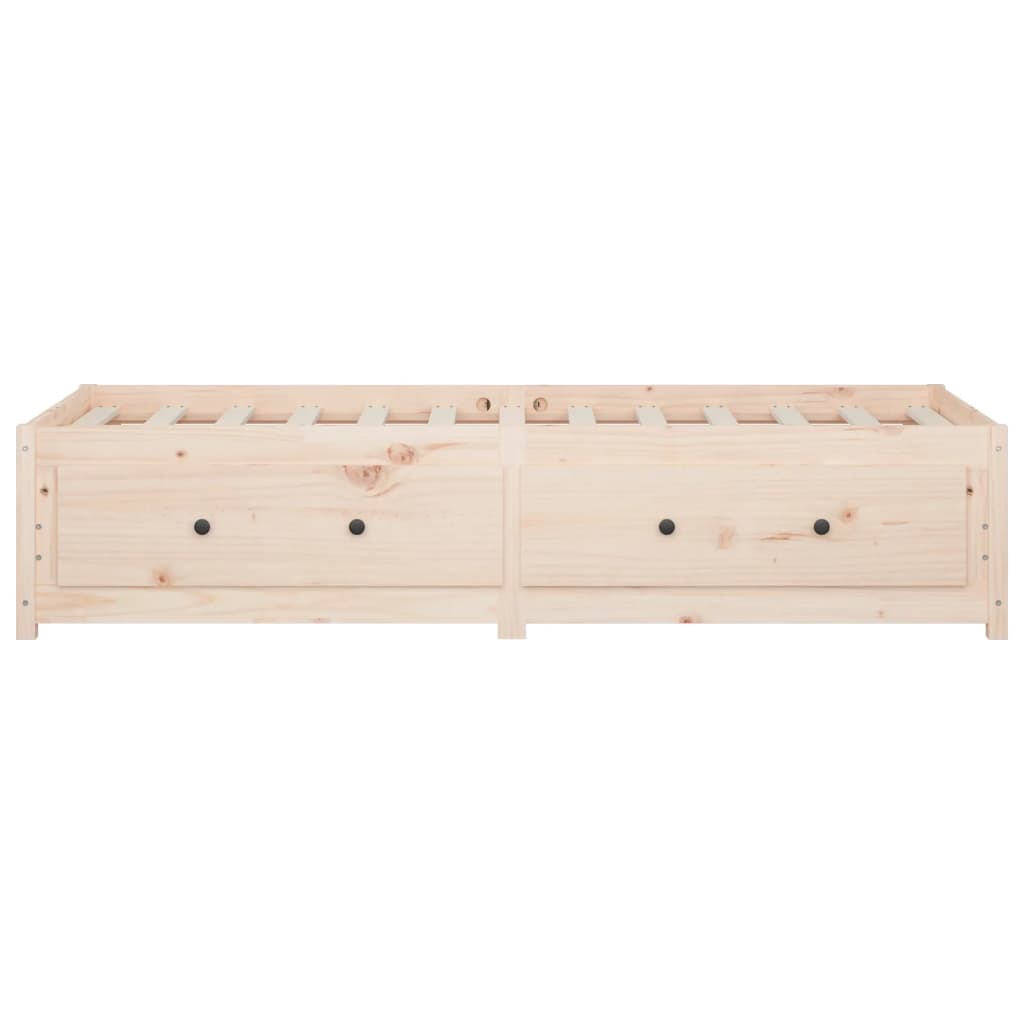 vidaXL Day Bed without Mattress 90x190 cm Single Single Solid Wood Pine