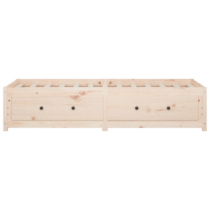 vidaXL Day Bed without Mattress 90x190 cm Single Single Solid Wood Pine