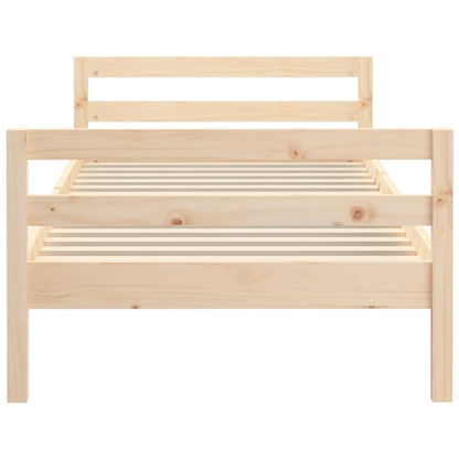 vidaXL Bed Frame without Mattress 90x190 cm Single Solid Wood Pine