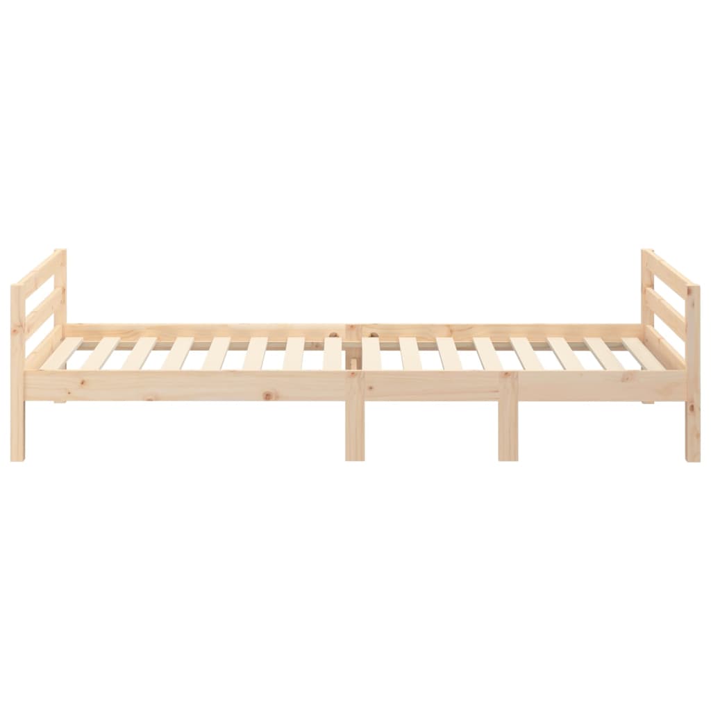 vidaXL Bed Frame without Mattress 90x190 cm Single Solid Wood Pine