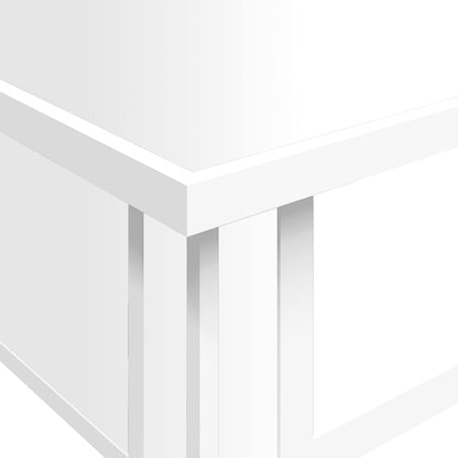 vidaXL Mirrored Coffee Table 106x45x45 cm Engineered Wood and Glass