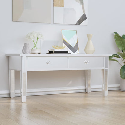 vidaXL Mirrored Coffee Table 106x45x45 cm Engineered Wood and Glass