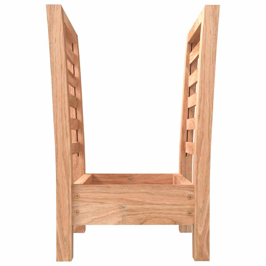 vidaXL Magazine Rack 40x26,5x38,5 cm Solid Wood Walnut