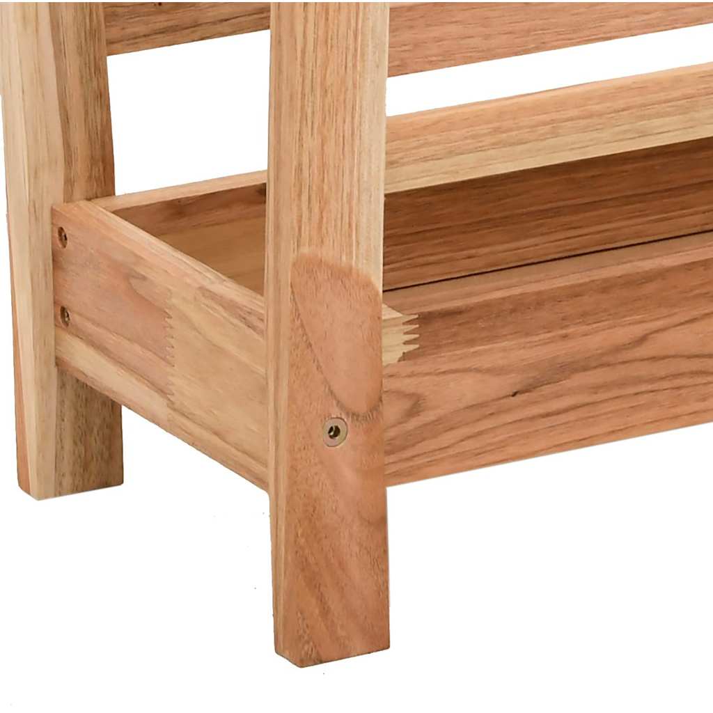 vidaXL Magazine Rack 40x26,5x38,5 cm Solid Wood Walnut