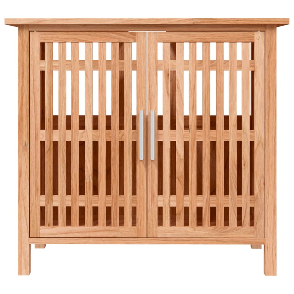 vidaXL Bathroom Sink Cabinet 66x29x61.5 cm Solid Wood Walnut