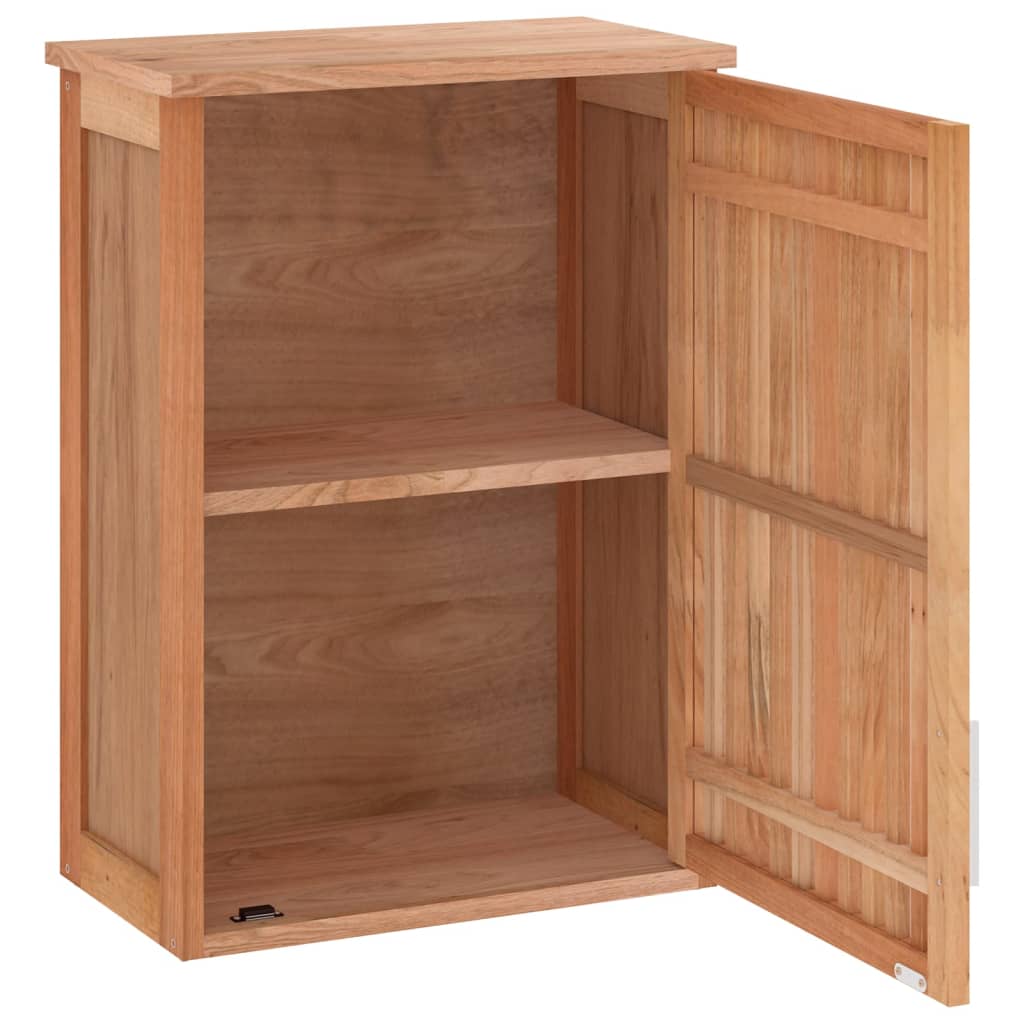 vidaXL Wall-mounted Bathroom Cabinet 42x23x60 cm Solid Wood Walnut