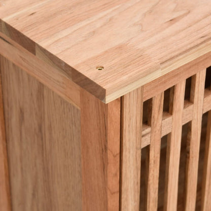 vidaXL Wall-mounted Bathroom Cabinet 42x23x60 cm Solid Wood Walnut