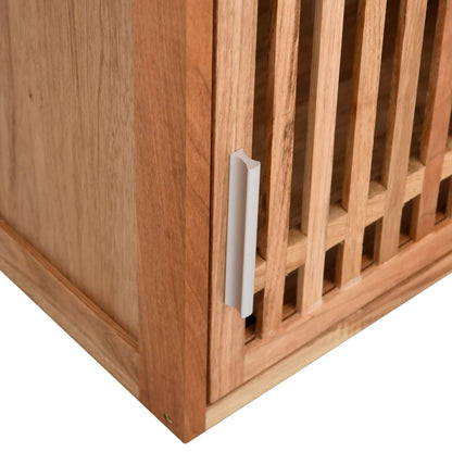 vidaXL Wall-mounted Bathroom Cabinet 42x23x60 cm Solid Wood Walnut