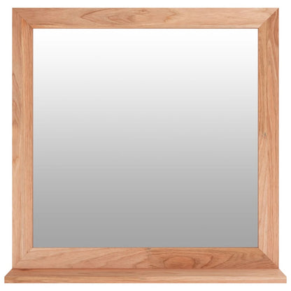 vidaXL Wall Mirror 55x55 cm Solid Wood Walnut