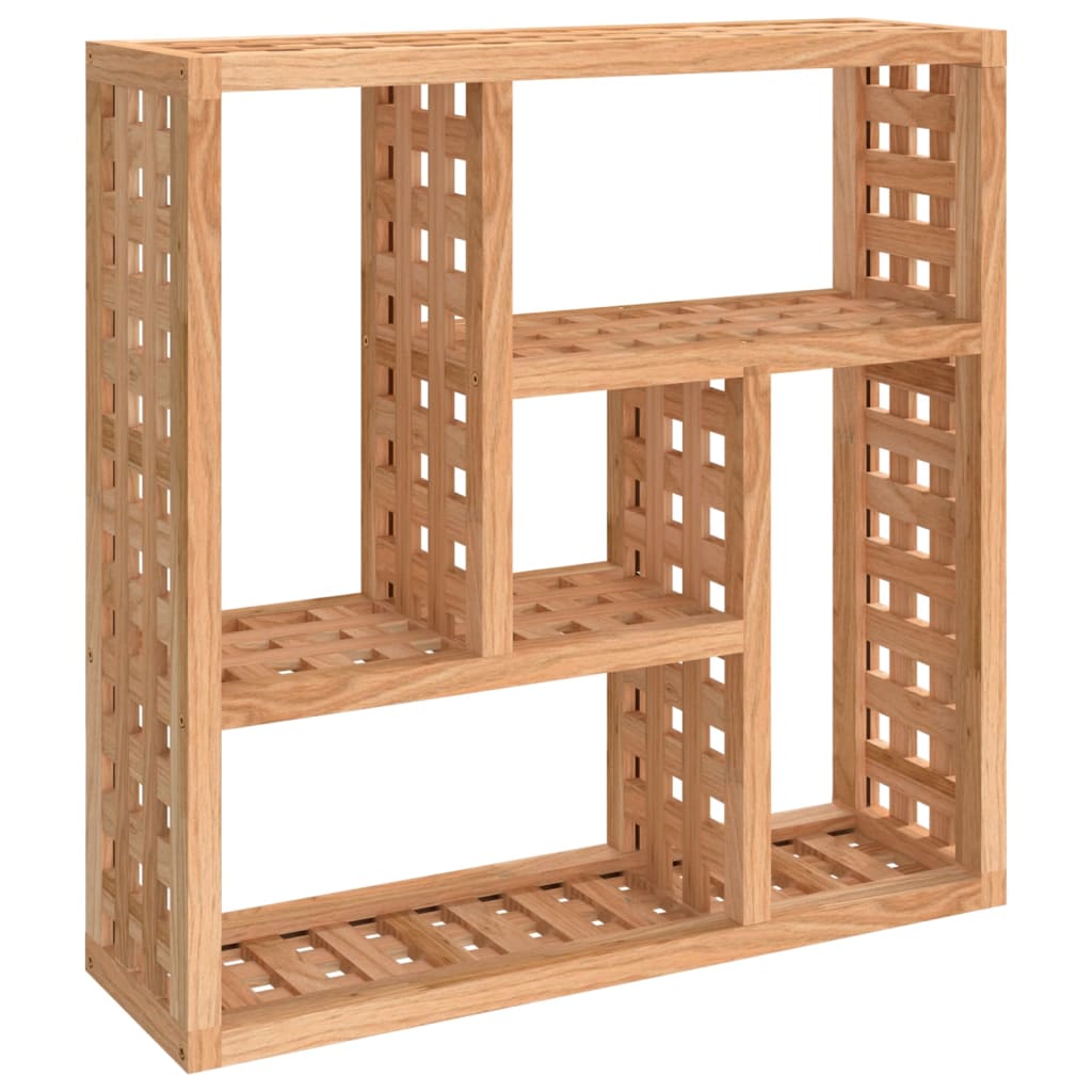 vidaXL Wall Shelf 49x15x49 cm Solid Wood Walnut