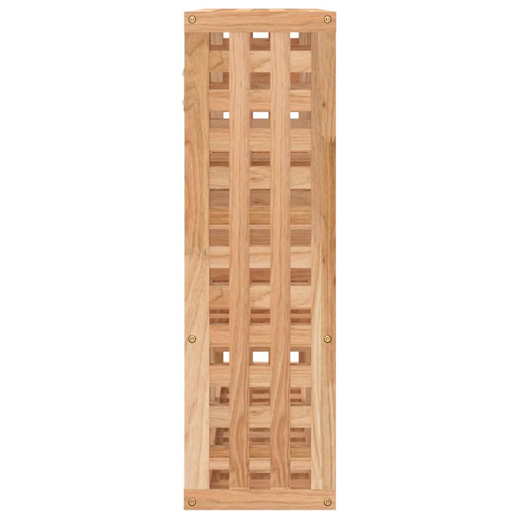 vidaXL Wall Shelf 49x15x49 cm Solid Wood Walnut